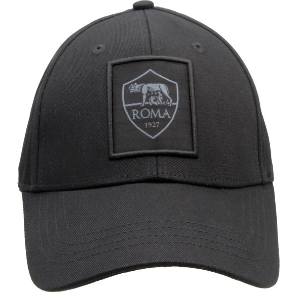 IMMA AS Roma Crest Patch On Cotton Cap - Black
