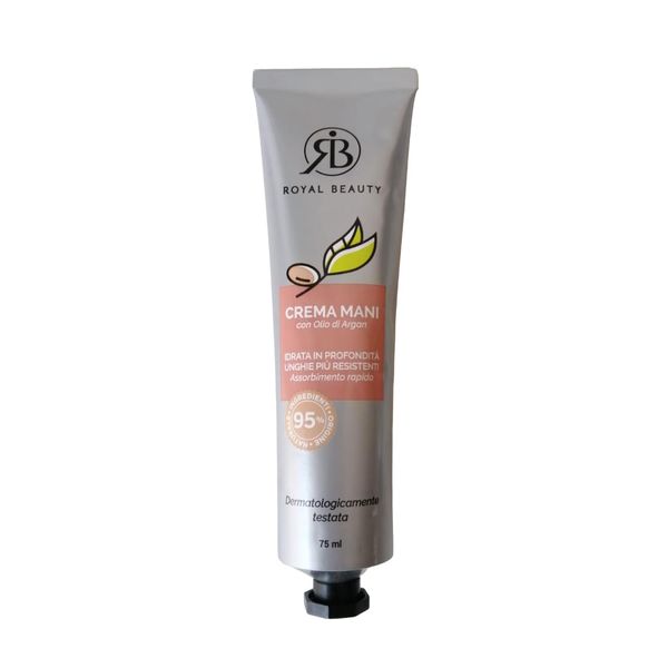 Royal Beauty Handcreme mit Arganöl, feuchtigkeitsspendend, für widerstandsfähige Nägel, 75 ml