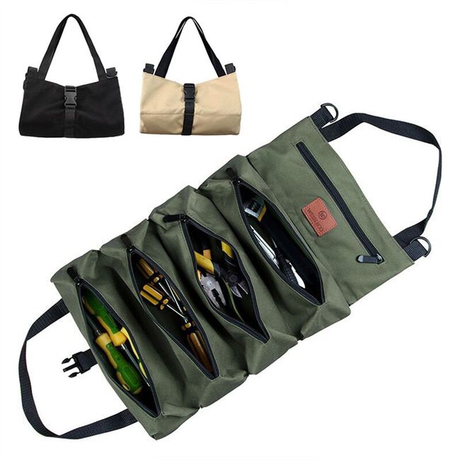 Roll Tool Roll Multi-Purpose Tool Roll Up Bag Wrench Roll Pouch Hanging  Carrier