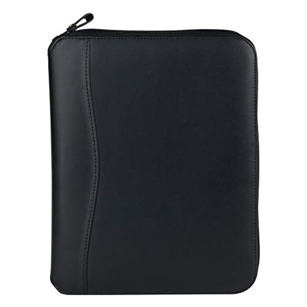 FranklinCovey - FC Basics Spacemaker Binder - Vinyl - Zipper Binder for Planners (Classic, Black)