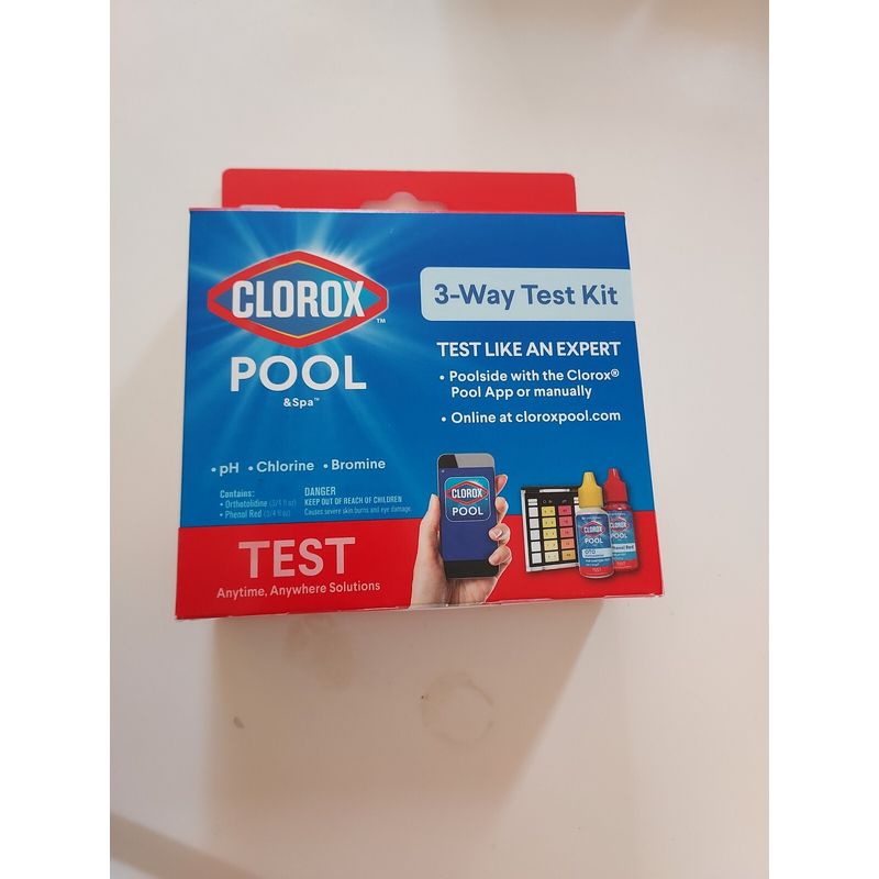 Clorox Pool And Spa 3 Way Test Kit Reagent Testing Kit For Swimming ...