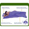 Hammock Bliss Sleep Sack - Travel and Camping Sleeping Sheet - Sleeping Bag Liner and Travel Pillow - Dream in Bliss (Purple)