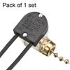 sourcing map Fan Light Switch with Brass Pull Chain (Pack of 1 set)