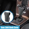 A ABSOPRO Car Shift Knob Cover Universal Interior Shift Gear Cover Gray