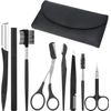 Professional Eyebrow Shaping Grooming Kit,8Pcs/Set Eyebrow Grooming Kit with Lea