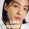 moremo for men 3 in 1 eyebrow E natural dark gray powder eyebrow pencil / men's gray