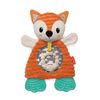 INFANTINO Go Gaga Cuddly Teether Fox for Sensory Exploration; Silicone teether for Teething Relief, Multicoloured