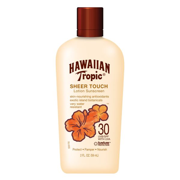 Hawaiian Tropic Sheer Touch Lotion Sunscreen SPF 30, 2oz | Travel Size Sunscreen, Hawaiian Tropic Sunscreen SPF 30, Sunblock, Travel Sunscreen, Mini Sunscreen SPF 30, 2oz