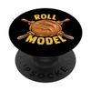 Funny Roll Model Breadmaker Breads Bread Slice Sourdough PopSockets Adhesive PopGrip