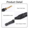 Leogony 12PCS Countersink Drill Bit Set, Quick Counter Sink Drill Bits for Wood with Wrench