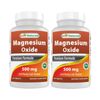 2 Pack Best Naturals Magnesium Oxide 500 mg 180 Tablets