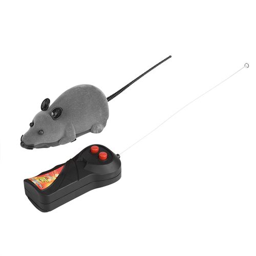 Remote Control Toy for Cats, Electronic Rat Toy for Kitten Funny Chasing Simulation Animal Toys Pet Novelty Gift(Gray)