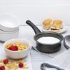 Sapphire collection 15 cm Non Stick Milk Pan, Black