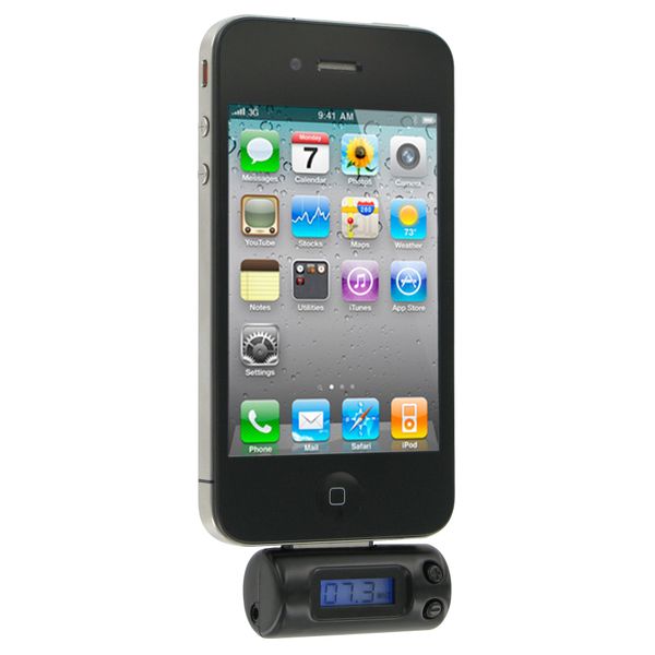 Kit FM Transmitter Compatible with iPod/iPhone/iPad Devices - Black