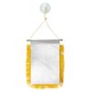 1 Dozen Blank Mini Banners 4x6in White Car Mirror Hanging Flag