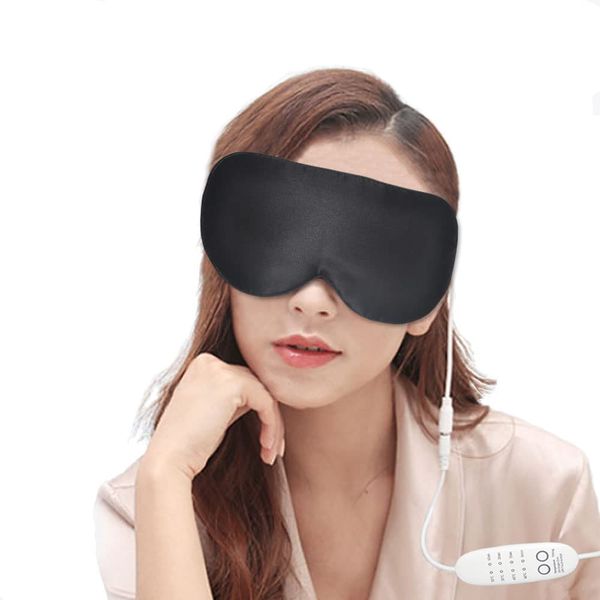 Silk Heated Eye Mask for Dry Eyes and Blepharitis Treatment, PJYU Warm Eye Compress for Tired Eyes, Sore Eyes, MGD and Styes Relieve