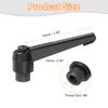 sourcing map 1Pcs M8 Adjustable Knobs Handle Female Thread Push Button Ratchet Quick Release Locking Rotating Bolt for Lathe Machinery, Black