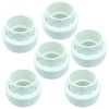 Luomorgo 1-1/2" PVC Union Pipe Fitting, 2 Pcs Socket x Socket White PVC Adapter Coupling Schedule 40, EPDM O-Ring
