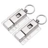 sourcing map Door Barrel Bolt, Stainless Steel 304 Ring-Pull Spring Loaded Auto Sliding Lock, 2 Pcs