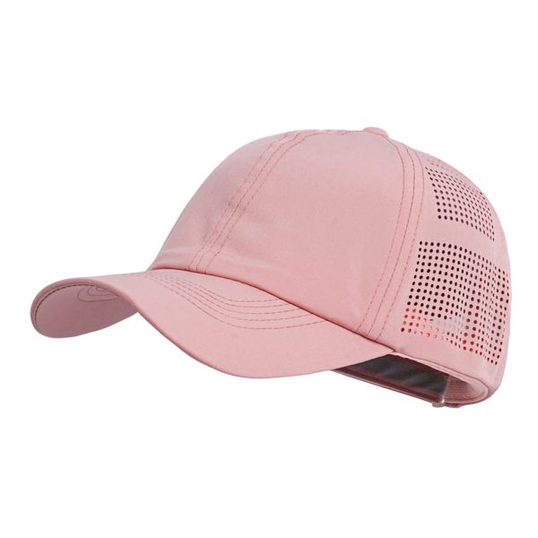 Women Quick Drying Baseball Cap Sun Hats Mesh Lightweight UV Protection for Outdoor Sports - Multiple Colors (#1 Dark Pink)