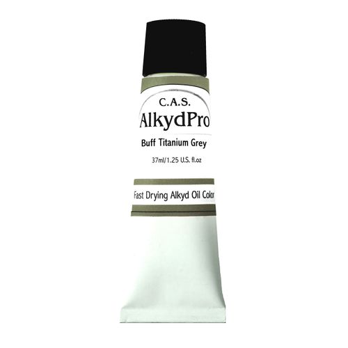C.A.S. Paints 5836008 AlkydPro Fast-Drying Oil Color Paint Tube, 37ml, Buff Titanium Grey