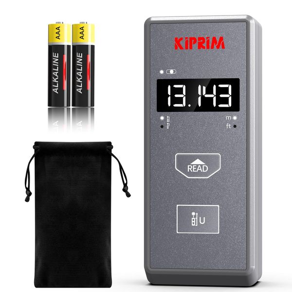 Kiprim Compact 70m Laser Distance Meter LD70M Mini Laser Measuring Tool Laser Tape Measure 229ft,M/FT Unit Switchable