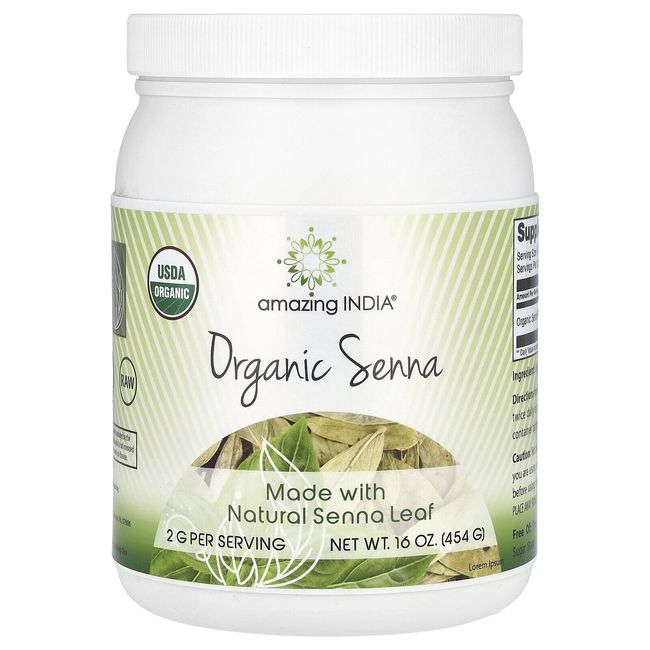 Organic Senna, 16 oz (454 g)