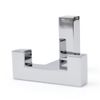 Colorful Double Hat Coat Hanger Hook Door Wall Bath - Chrome