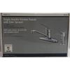 Non-Metallic 1-Handle Standard Kitchen Faucet with Side Sprayer in Chrome