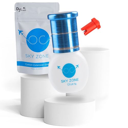 SKY ZONE Eyelash Extension Glue - Silicone Eyelash Glue for Eyelash Extension and Eyelash Thickening (5 g, Clear)