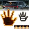 Funny Car Light Gesture Middle Finger LED Hand Light with Remote Control 4 Modes