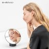 HORIUCHI MIRROR【正しい肌色を映す、高さ変更カンタン】 メイクアップミラー ナピュアミラー 角度＆高さ調整可能 化粧鏡 身支度 スタイリング メイクしやすい オシャレ 卓上ミラー デスクミラー インテリアに溶け込む おしゃれ デザイン ブラック 日本製