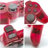 Wireless Controller for PS2 Dual Shock, Gamepad Remote Compatible with Playstation 2 (Clear Red)