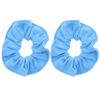 Large Solid Scrunchie - Set of 2 - Light Blue