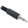 3.5mm Miniature 4-Pole Insulated Jack Plug Computer Electronics Replacement Repair