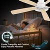 Ceiling Fans with Lights,52 Inch Smart Ceiling Fan, Remote/App Control, Compatib