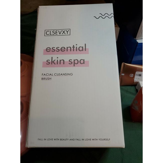 CLSEVXY Essential Skin Spa Facial Cleansing System  Exfoliate Cleanse Waterproof