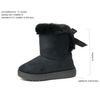 REDVOLUTION Kid Boots Toddler Girls Cute Butterfly Bow Snow Boot