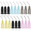 300 Pcs Bent Dispensing Tips Blunt Tip Dispensing Needles Pre Bent Assorted Size