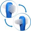 Rehabilitation Advantage Denture Scrub Brush & Suction Cup Holder,Red/Gray