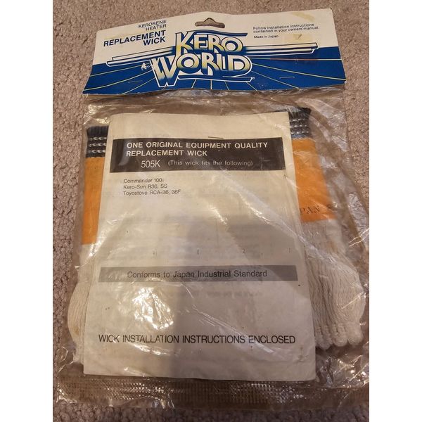 Kero World Kerosene Heater Replacement Wick 505K New Sealed