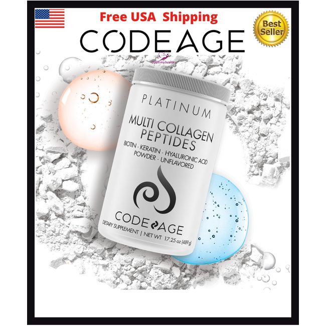 Codeage Platinum Multi Collagen Peptides Powder, 45 Servings NEW