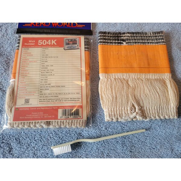 KEROSUN RADIANT 8, 10, 22 KEROSENE HEATER WICK, WICK CLEANING BRUSH & WICK GUIDE