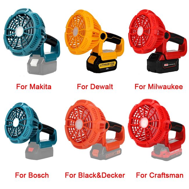 Jobsite Fan for BLACK+DECKER 20V Battery Handheld Camping Portable Fan