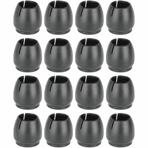 ColorfylCoco Chair Leg Cap, Black, Black, 16 Pieces, Set of 4, For Round Legs, Chair Leg Covers, External Diameter 0.5 - 0.7 inches (12 - 17 mm), Leg Covers, Noise, Floor Scratch-Resistant, Felt,