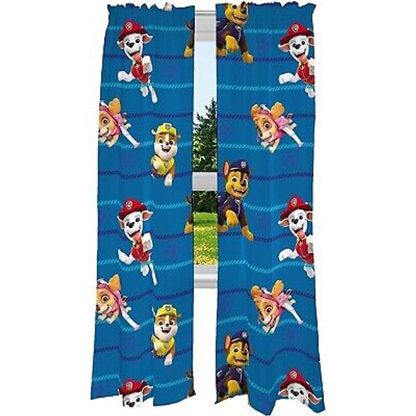 Paw Patrol "Rescue Away" Kids 84" Window Curtain Panel, Set of 2 - AB08BKXW4PR7