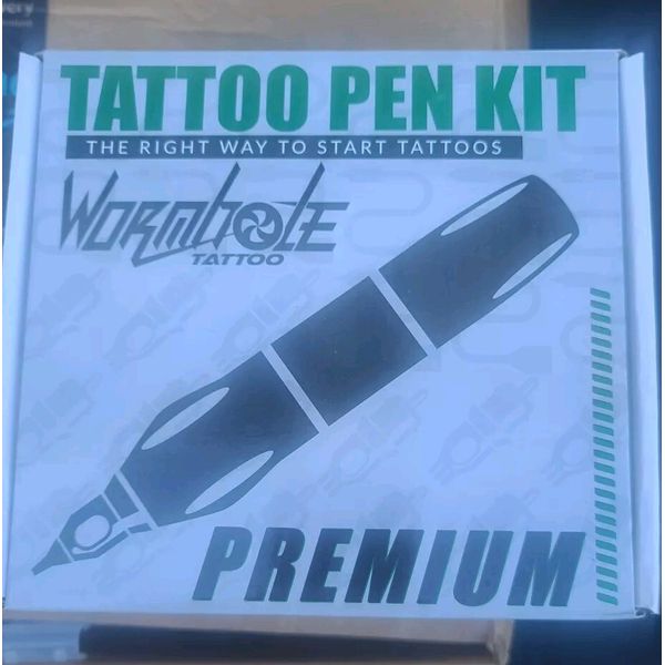 Wormhole Complete Tattoo Pen Kit with Supplies. 