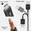 Poyiccot Micro USB Splitter Cable, 6 in 1 Micro USB Cable, Micro USB Charging Cable, USB 2.0 Type A to Micro USB Splitter Cable (Charge 6 Devices Simultaneously) Micro USB Y-Cable (50cm Black)