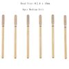 MZCMSL Cylinder Cuticle Drill Bits Set, 6pcs Round Top Russian Manicure Bits, 3/32 Shank efile Bit (Medium)
