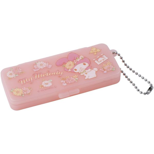 Skater ZBMLC1-A Bandage Plaster Case, Medicine Case, Cotton Swab, Accessories, Trinket Holder, Travel, Includes Chain, My Melody Water P, Sanrio